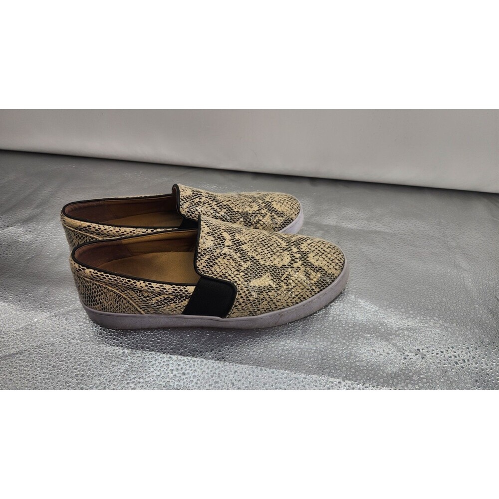 Vionic Women's Size 10 Beige Demetra Snake Print Slip‎ On Shoes Sneakers